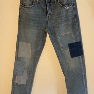 Anthropologie Blue Patched Women’s Jeans